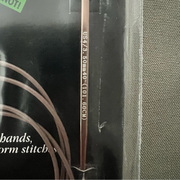 Kollage Square Circular Knitting Needles US 4 / 3.5 mm - 40” - Picture 4 of 4